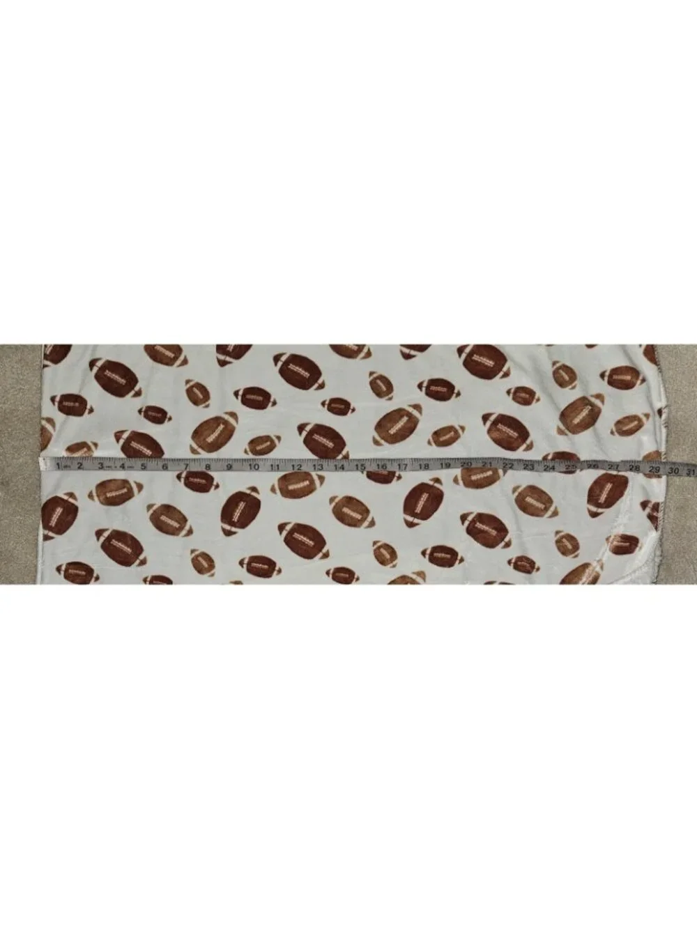 NWOT Football Baby Blanket Soft Fleece Sherpa 30x40 RN 119741 SL Home Fashions